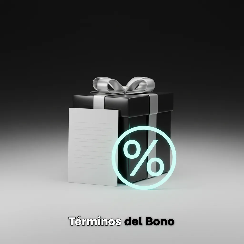 Cartel con Términos del Bono en Argentina: 18+, cuenta verificada, depósito, rollover, límites y vigencia.