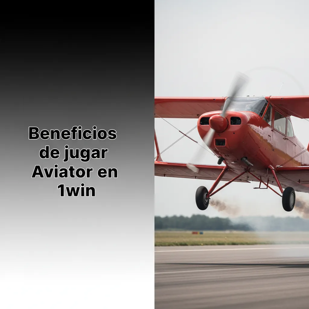Infografía: beneficios de jugar Aviator en 1win—multiplicadores en vivo, interfaz clara, app móvil, bono, pagos, soporte.