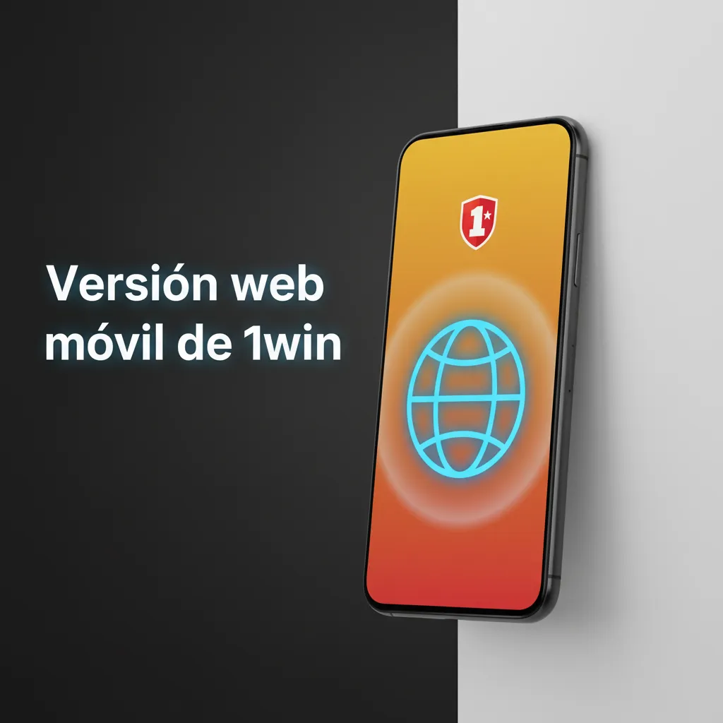 Sitio web móvil de 1win en smartphone y tablet, con mismo catálogo y funciones sin descargar la app.