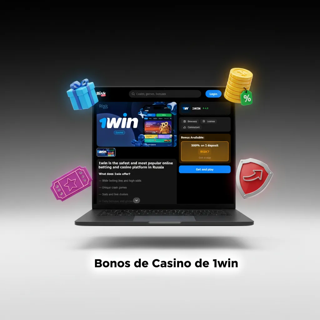 Banner de 1win: bonos de casino con recarga, giros gratis, cashback semanal y torneos de slots Drops & Wins
